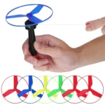 2pcs Flying Disc Propeller Helicopter Toys Pull String Flying Saucers UFO Spinning Top Kids Outdoor Sports Game Training Toys - Image 6