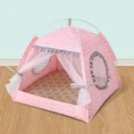 Breathable Cat Dog Litter Tent Kennel Foldable Universal Indoor Teepee Pet House Breathable Puppy Tent Bed Dog Supplies - Image 4