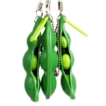 Hot Selling New Edamame Pea Key Chain To Relieve Stress and Relieve Boredom Versatile Temperament Stress Reliever Toys Surprise - Image 6