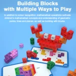 117PCS Magic Cube Puzzle Building Blocks Colors Shape Recognition DIY Building Blocks Toy Arithmetic Logical Skills Training - Image 3