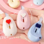 Kawaii Utility Knife Mini Cute Cartoons Paper Knife Box Opener Cutter Student Portable Handmade Craft Knife Stationery
