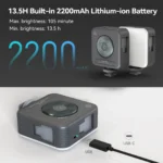 SmallRig P96 LED Video Light Mini LED Camera Lights 2200mAh 6500k Zoom Photo Video Lighting for Youtube Tiktok Vlog Fill Light - Image 3