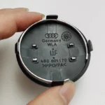 Car Styling Badge Wheel Center Hub Cap, Rim Caps, Auto Accessories, Audi Emblem, 4B0601170, A1 A3 A4 A5 A6 60mm Black Grey 4Pcs - Image 2