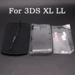 For PSP New 3DS XL NDSI Carrying Storage Bag Pouch Case with Wrist Lanyard Transparent Hard Cover Shell & Screen Protective Film - Image 3