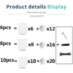 Small Pet Playpen DIY Freely Combined Pet Yard Fence Puppy Crate Kennel for Dog Cat Kitten Rabbit Guinea Pig Bunny Hedgehogs - Image 6