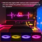 5V Bluetooth RGB LED Neon Strip 1M 2M 3M 5M Tuya 24Key Remote Control 108Leds/M Silicone Light IP65 Waterproof Room Decor Ribbon - Image 3