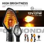 Turn Signal Indicator Light For HONDA CBR500R CBR650F CB650F CB500F CB500X MSX125 Rebel 500 300 Motorcycle Directional Blinker - Image 2