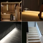 Wireless PIR Motion Sensor LED Strip Lights 12V Waterproof Tape Auto ON/OFF Switch Stairs Wardrobe Kitchen Bed room Night Lights - Image 5