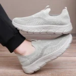 Mens Walking Shoes Lightweight Breathe Casual Mesh Running Shoes Slip On Fashion Tennis Sneakers Comfort Gym Workout Trainers - Image 4