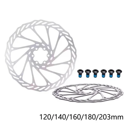 MTB Bicycle Brake Rotor 203mm/180mm/160mm/140mm/120mm 6 Inches Stainless Steel Hydraulic Brake Rotor MTB Road Bike Disc Brake