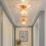Creative Crystal Ceiling Light Black/Gold Modern Crystal Ceiling Lamps for Living Room Hallway Aisle Bedroom Indoor Lighting - Image 4
