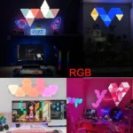 WIFI Bluetooth 5V USB Triangle Lamps Quantum Atmosphere LED Night Light For Game Bedroom Decoration Creative Decorat Wall Lamps - Image 4