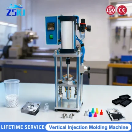 Plastic Mini Injection Molding Machine Polymer ABS PVC USB Head Switch Plug Toys Injection Molding for Teaching Experiment