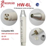 Original Woodpecker DTE Dental Ultrasonic Scaler Handpiece LED Light HW-6L HW-5L HD-7L HD-7H HW-3H Fit EMS NSK SATELEC ACTEON - Image 2