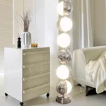 Modern minimalist LED floor lamp, living room, bedroom, study, Nordic Ins style creative remote control dimming vertical lamp - Image 3