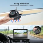 Digital Wireless 7" Monitor DVR Standby Mode 1080P Solar Panel Magnetic Base Rear View Reversing Camera Truck Caravan - Image 2