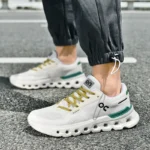 Fluorescence Running Shoes Men Training Marathon Sports Breathable Lightweight Women's Comfortable Nonskid Leisure Sneakers - Image 6