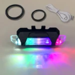 Rechargeable USB LED Bicycle Tail Light Mountain Bike Safety Warning Front and Rear Flashing Lights Night Riding Accessories - Image 2