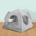 Breathable Cat Dog Litter Tent Kennel Foldable Universal Indoor Teepee Pet House Breathable Puppy Tent Bed Dog Supplies - Image 2