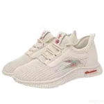 2025 Breathable Shoes Versatile trendy mom Flats Women's Wear resistant Sneakers Soft soled comfort casual ladies shoes Mujer - Image 2