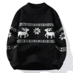 2024 Winter sweater new High End Luxury Cashmere Sweater Men Thick Warm Mens Sweaters With Deer Korean Harajuku Christmas Jumper - Image 2