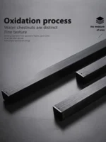 Black chandelier square bedroom lamps living room lamp led ceiling lamp Nordic minimalist creative led ceiling lamp strip lights - Image 5