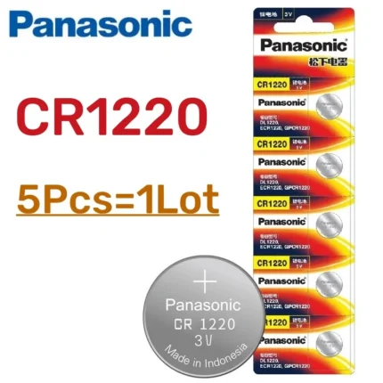 5pcs Original PANASONIC CR1220 CR 1220 3V Lithium Battery For Watch Calculator Clock Remote Control Toys Button Coins Cell