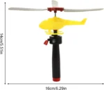 1/3/6 PCS kids Outdoor Sports Flying Toys Handle Pull Wire Planes Toys Flying Toy Helicopter for Kids, 360° Rotating Helicopter - Image 5