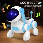 Smart Interactive Robotic Dog Simulated Walking Light Sound Music Children's Educational Crawling Singing and Interactive New - Image 2