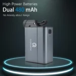 QIUDANOW 130 PSI Portable electric bike Inflator for mountain bike Schrader & Presta Value Compatible with Type-C charging - Image 5