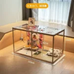 Pet pen dog cage Indoor villa for small and medium-sized dogs with fence and isolation gate in domestic kennel - Image 3