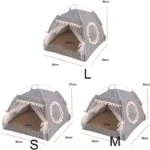 Pet Cat Tent Summer Cave Hut Cat Sleep House For Kitten Puppy Playpen Cage Basket Cat Nesk Kennel Small Dog House Bed - Image 6