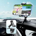 Phone Mount for Car Dashboard, 360 Degree Rotation Universal Cell Phone Holder for Car Clip Mount Stand Suitable for phones