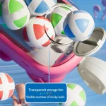 Whale Sticky Ball Throw Toy Set Kids Shooting Ball Gun Dart Board Target Soft Bullet Outdoor Indoor Game Gifts For Girsl Boys - Image 3