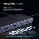 UGREEN 12-in-1 USB HUB Type-C to 2HDMI 4K120Hz DP USB3.2 10Gbps SD/TF RJ45 PD100W for MacBook Dell HP Laptop Accessories Docking - Image 5