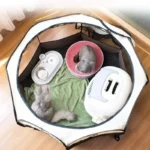 Foldable Octagonal Pet Tent Portable Cat Dog Cage for Outdoor Camping Large Enclosure Travel Fence House for Cats and Dogs - Image 4