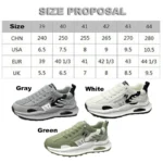 Fipatbu Sneakers for Men Casual Walking Shoes Comfortable Tennis Lace Up Non-Slip Running Shoes Womens Fashion Sneakers - Image 5