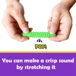 24PCS Mini Pop Tube Keychains Fidget Sensory Toys Bulk Fidget Pop Tubes Party Favors for Kid Stress Relief Anxiety Keyrings Toys - Image 3
