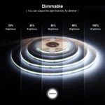 2m 3m 5m DC12V 24V CCT COB LED Strip Lights 608LEDs/M Dimmable LED Lights Tape 2700K - 6500K Changeable CCT FCOB Lamp Room Decor - Image 5