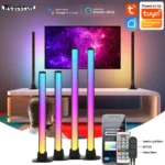 WIFI RGB Desktop Atmosphere Night Light LED Music Rhythm Sensing Festival Decoration Lamp Gaming Bedroom Background Wall Lights