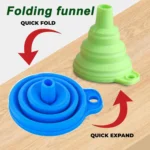 10pcs Foldable Car Engine Funnel Silicone Liquid Funnel Washer Engine Oil Petrol Change Tools for Motorcycle Car Acesssories - Image 2