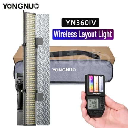 Yongnuo YN360IV 2000K-10000K RGB Full Color Wireless Layout LED Video Light YN360 IV Handheld Ice Stick Photo Fill Shooting
