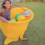 Kid Adult Granny Pants Yard Game Marker Cones Games Field Family Reunion Giant Outdoor Ball Sensory Tossing Game Toys Set - Image 4