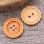 2pcs Natural Wooden 4-Hole Buttons for DIY Handmade Clothing Sewing Accessories and Decorative Crafts 10-25MM - Image 2