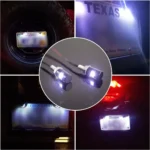 Universal License Plate Light Tag Screw Bolt Lamp 12V White LED Bulb Waterproof/Rainproof Aluminium Light Holder for Car Motor - Image 2