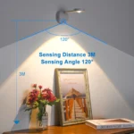 Spotlights USB Rechargeable Intelligent Human Sensing Wireless Wall Light Dimmable Led Spotlight for Lighting Paintings Pictures - Image 2