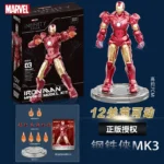 Fondjoy Marvel figure Splicing toys iron man MK1 MK2 MK3 MK4 MK5 MK6 MK7 Action figure model Birthday gift for children - Image 6