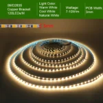 LED Strip Light 5V USB 3mm PCB Ultra Thin 2835 120LED/m Dimmable Flexible Led Tape Warm Natural White 0.5m 1m 5m Home Decoration - Image 3