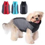 Warm Pet Jacket For Winter Reflective Dog Vest Coat For Small Meidum Dogs Winterproof Puppy Outfits With D-ring Yorkies Apparel