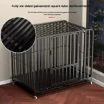 Household Indoor and Outdoor Dog Cage Large Dog Medium Dog Cage with Toilet Golden Retriever Labrador Cage Pet Supplies House - Image 4